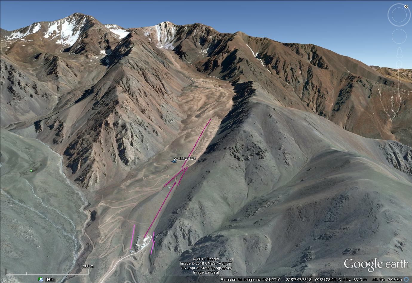Vistas Google Earth Vallecitos 2016