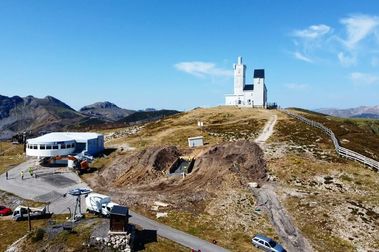 Las obras del nuevo telecabina de la estación de esquí de Pajares cogen ritmo