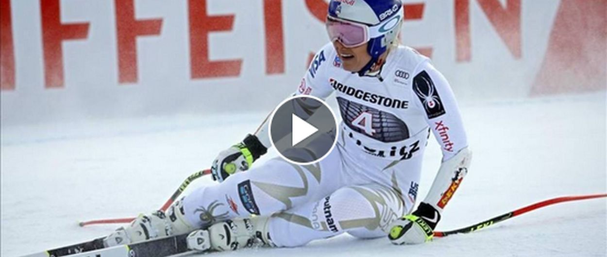 Posible nueva lesión de Lindsey Vonn en el Super-G de St. Moritz