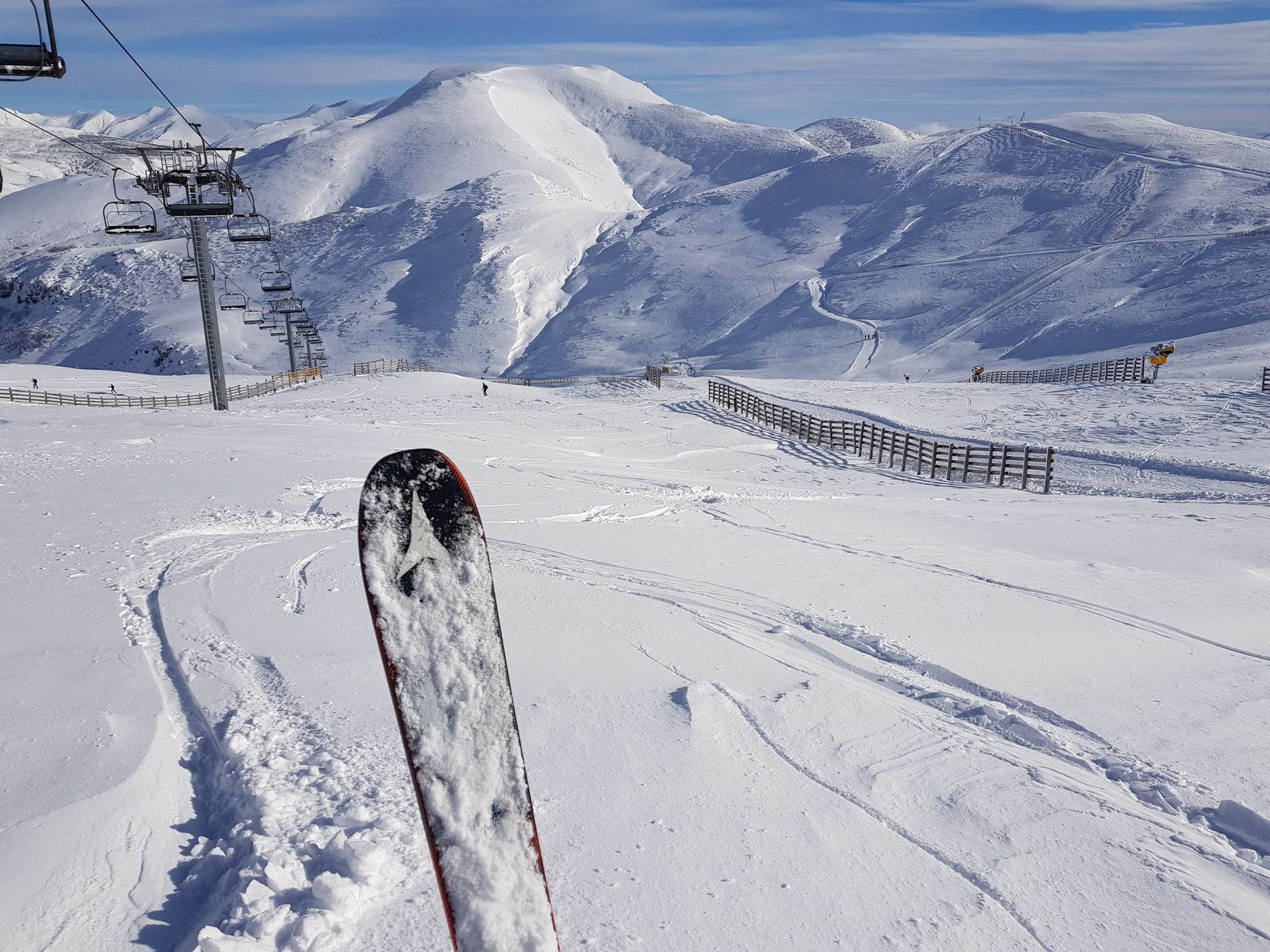 Essquiando en Pajares Diciembre 2020