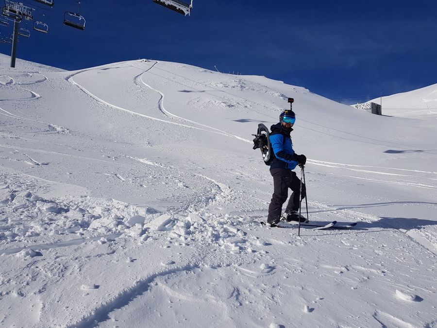 Essquiando en Pajares Diciembre 2020
