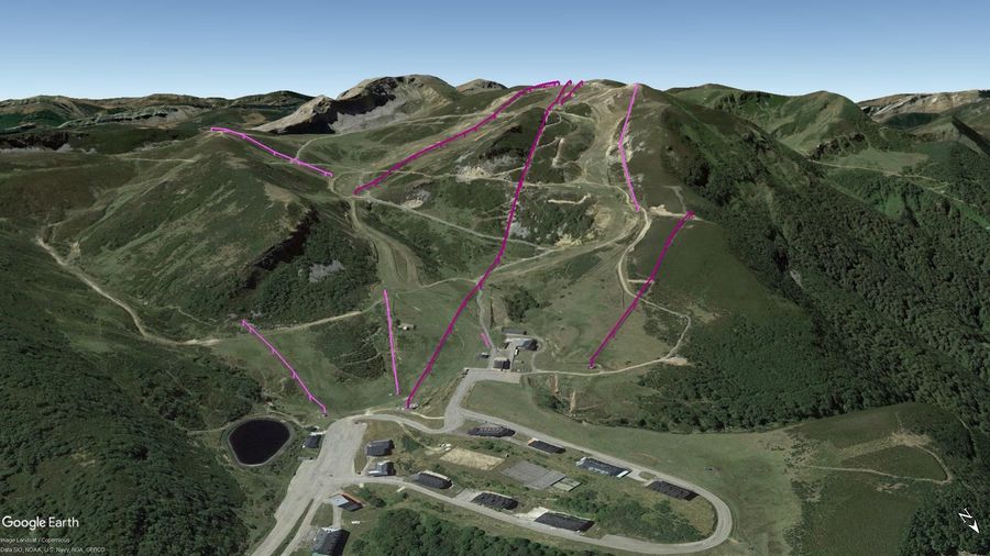 Vista Google Earth Pro Valgrande Pajares Temporada 2021/22