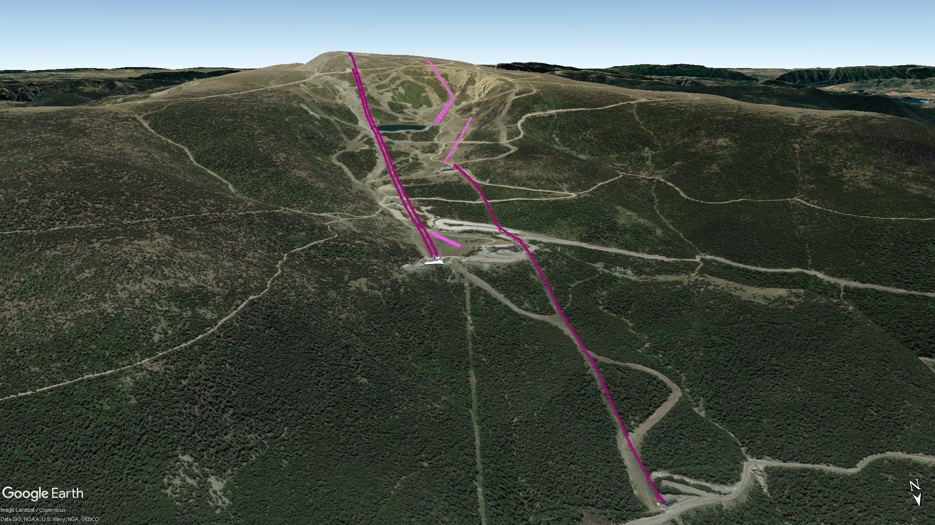 Vista Google Earth Pro Port Ainé Temporada 2023/24