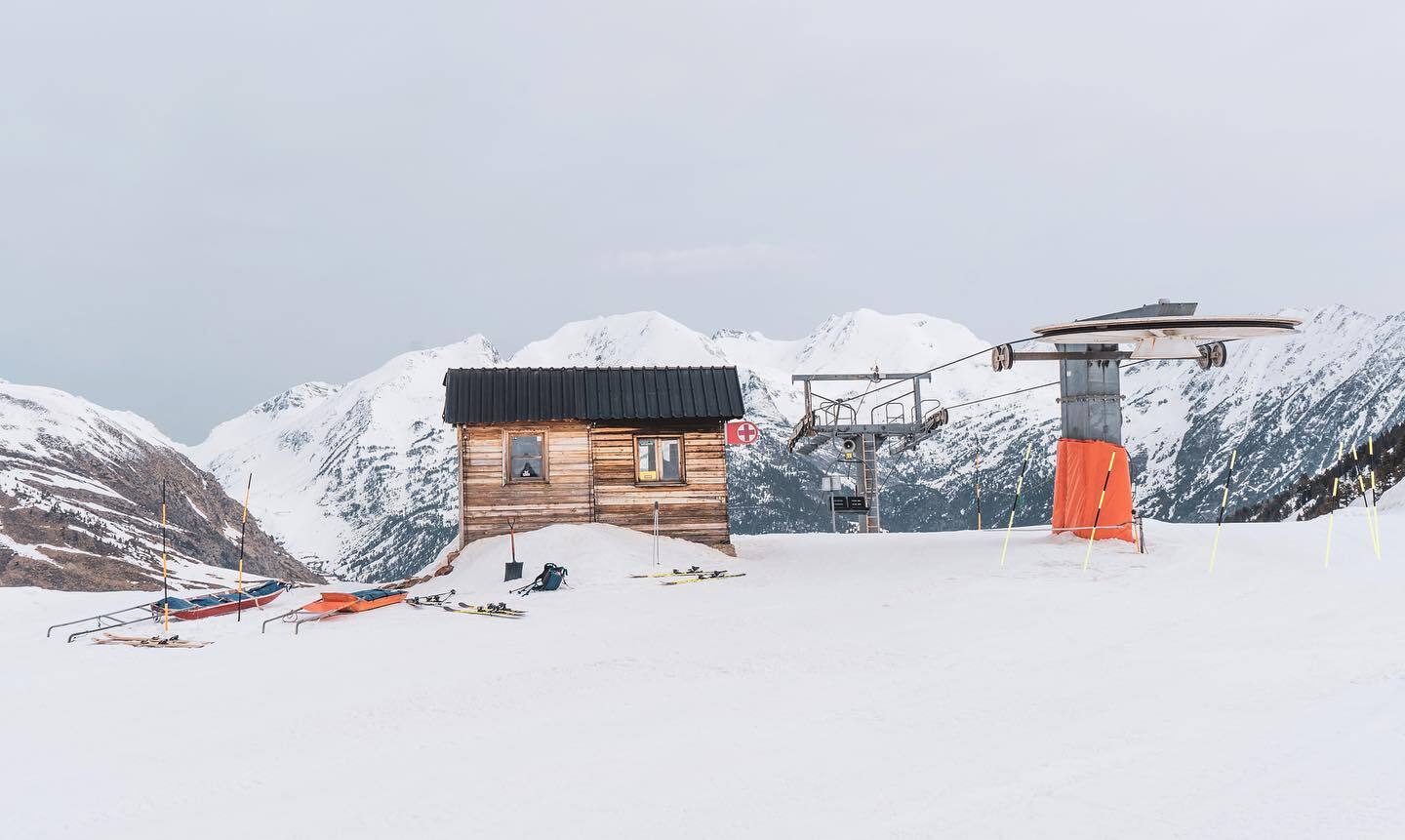 Telesilla de la estación de esquí de Tavascán