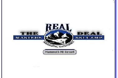 The Real Deal Masters Skicamps