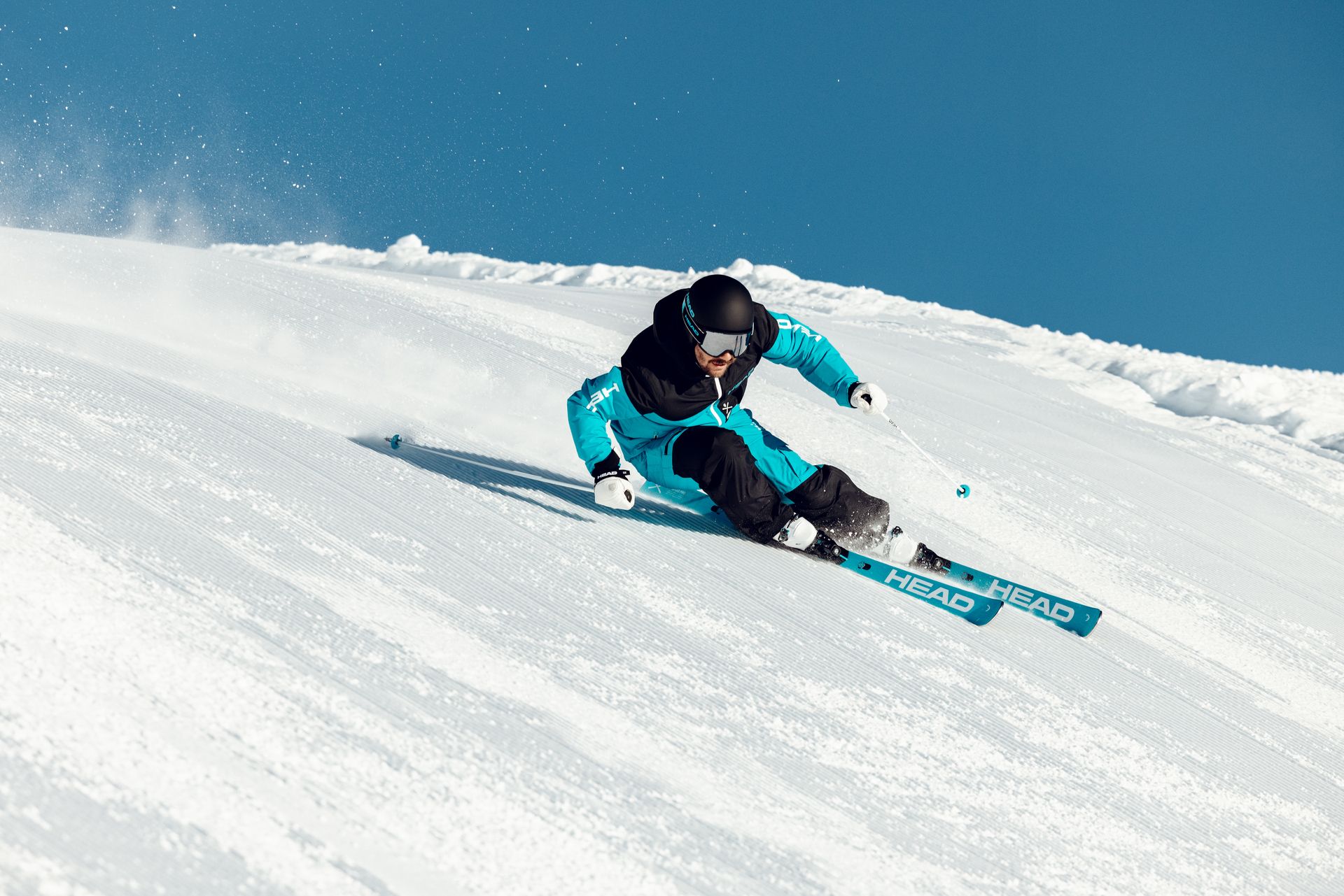 women skier head