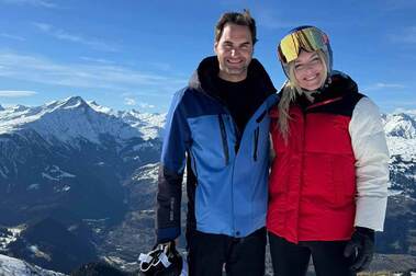 Roger Federer y Lindsey Vonn esquían juntos: dos leyendas disfrutan de su 'jubilación'
