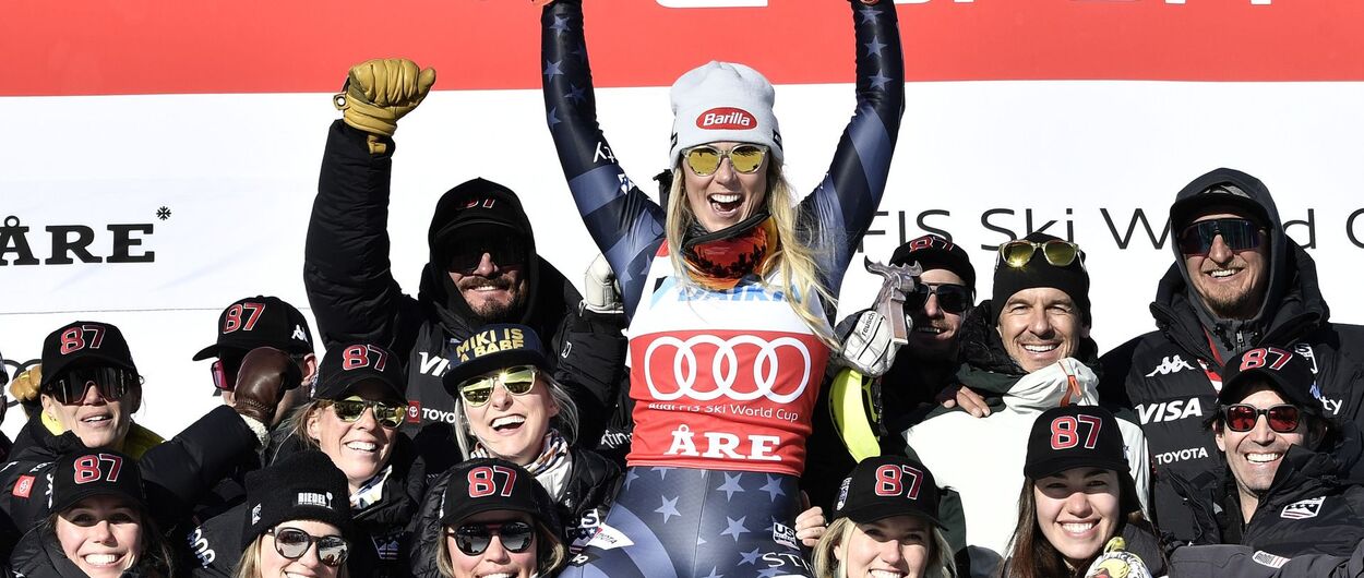 La esquiadora norteamericana Mikaela Shiffrin ya tiene el record de victorias en solitario