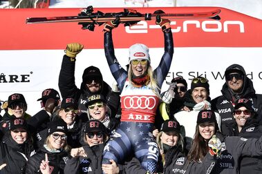 La esquiadora norteamericana Mikaela Shiffrin ya tiene el record de victorias en solitario