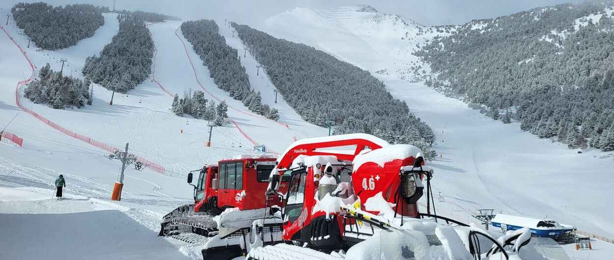 Las nevadas permiten abrir a lo grande las estaciones de esquí de FGC