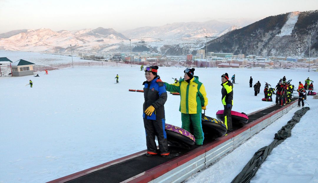 Imagenes de Kanggye Ski resort corea del norte
