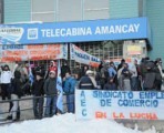 Protesta gremial en Catedral Alta Patagonia