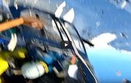 Encuentran el video de la colisión entre un helicóptero con esquiadores y una avioneta
