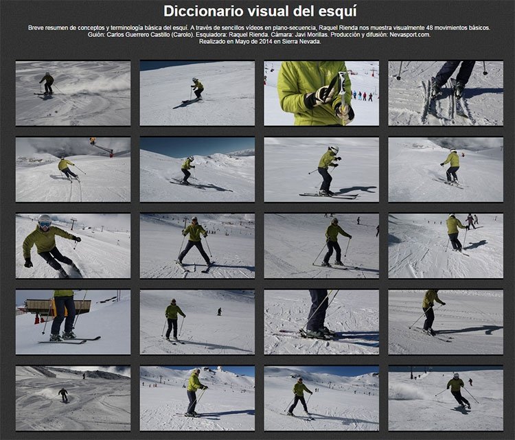 Diccionario visual del esquí