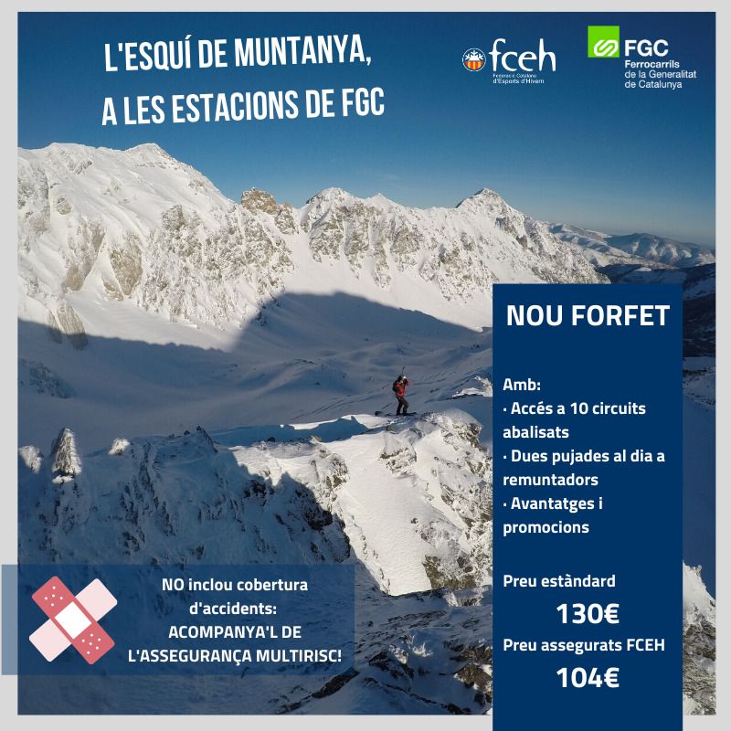 Forfait esqui montaña de FGC