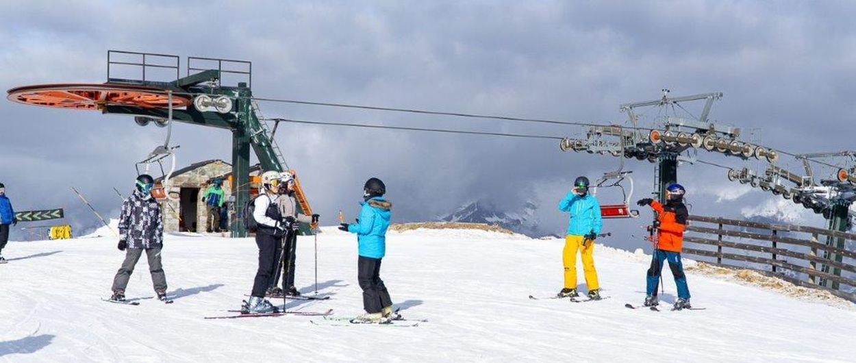 La estación de esquí de Cerler renueva su nieve con la bajada de temperaturas