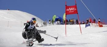 Irene Villa participa en Silla de esquí