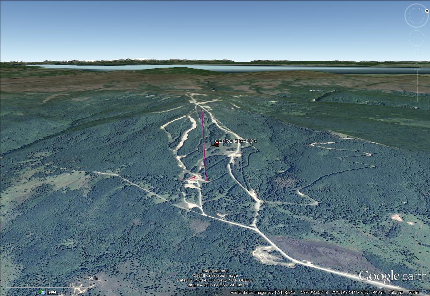 Vistas Google Earth Cerro Mirador 2016