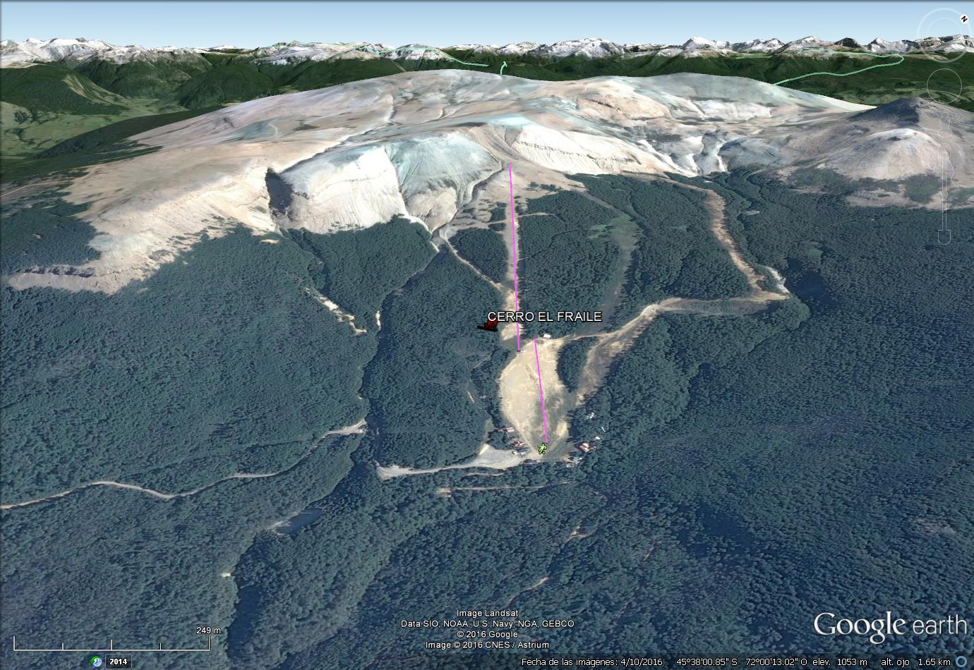 Vistas Google Earth Cerro El Fraile 2016