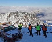 Carabineros rescató a equipo del Sernageomin atrapado en Nevados de Chillán
