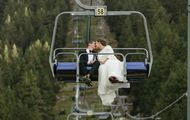 La estación de esquí del Port del Comte celebra toda una boda de altura