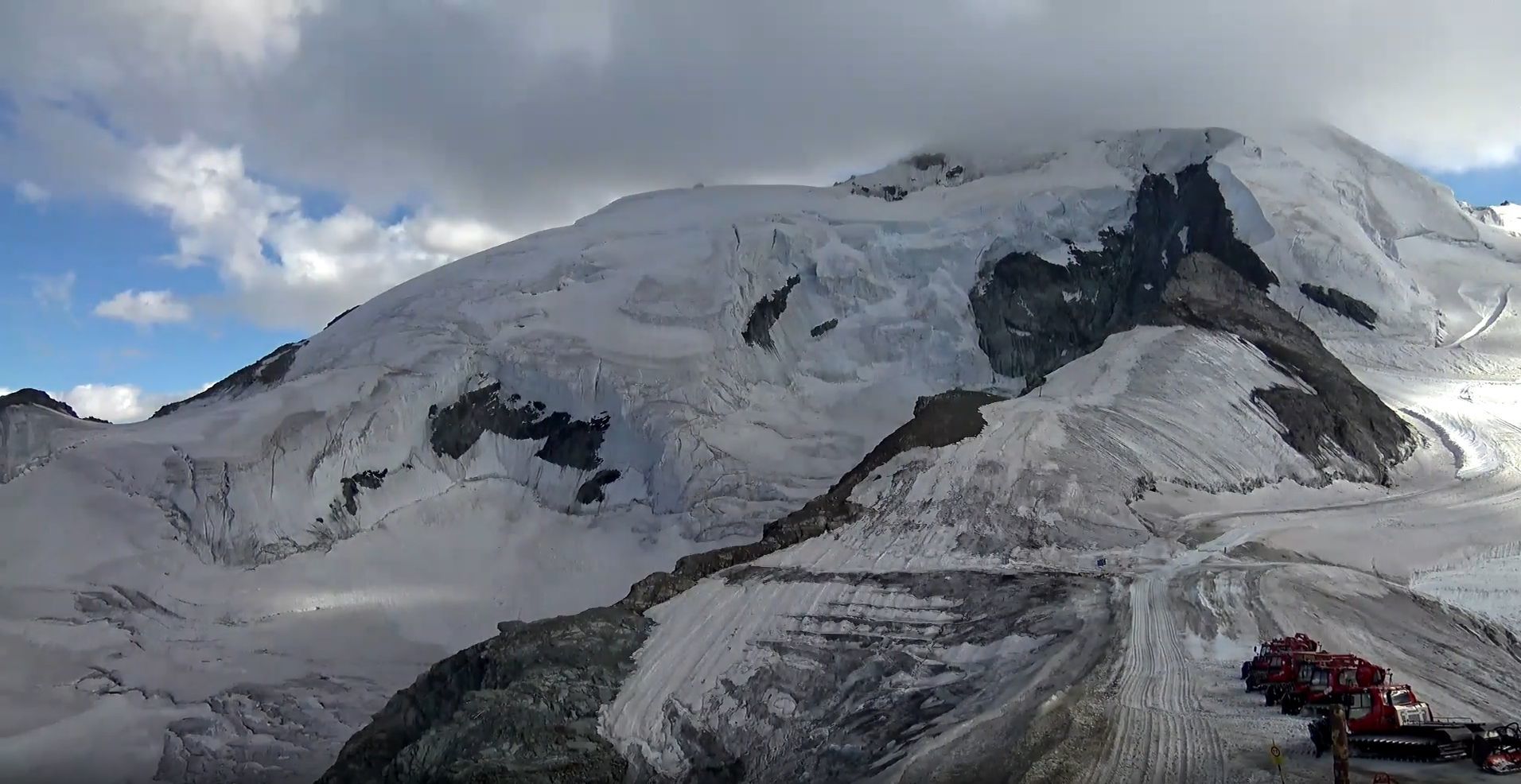 Imagen del glaciar de Saas Fee julio 2022
