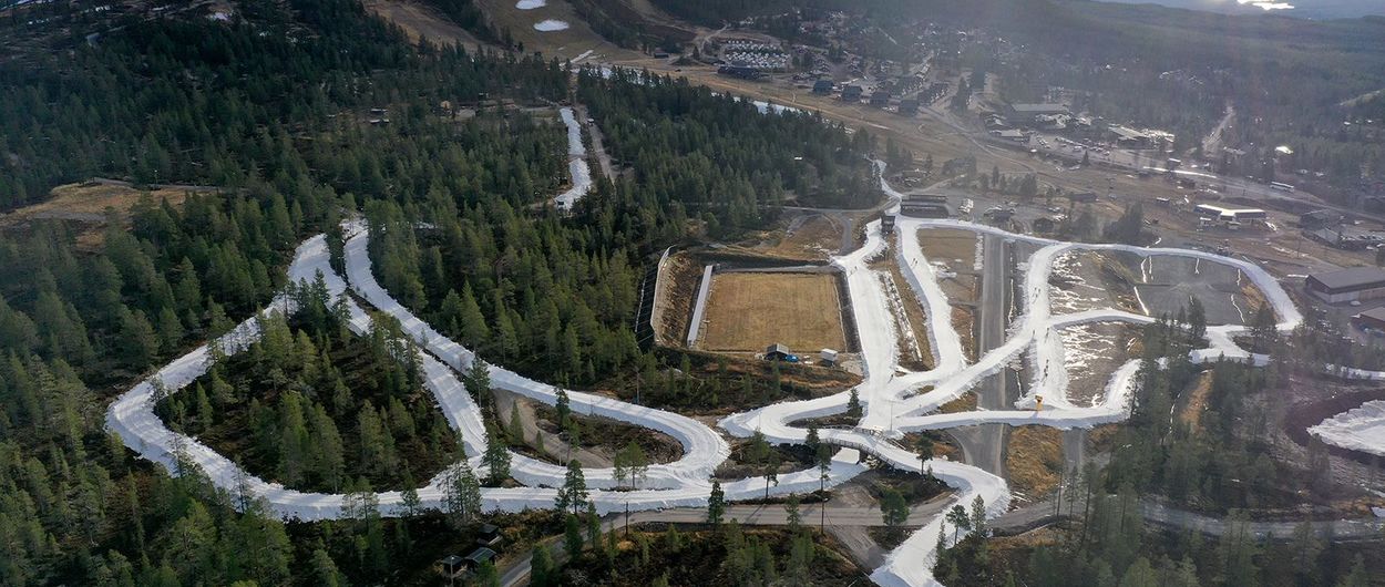Este espectacular circuito de esquí de Idre Fjäll se hace solo con nieve guardada