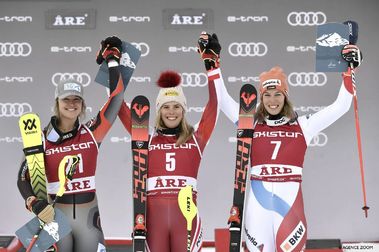 Liensberger se lleva el penúltimo slalom femenino de la Copa del Mundo de esquí