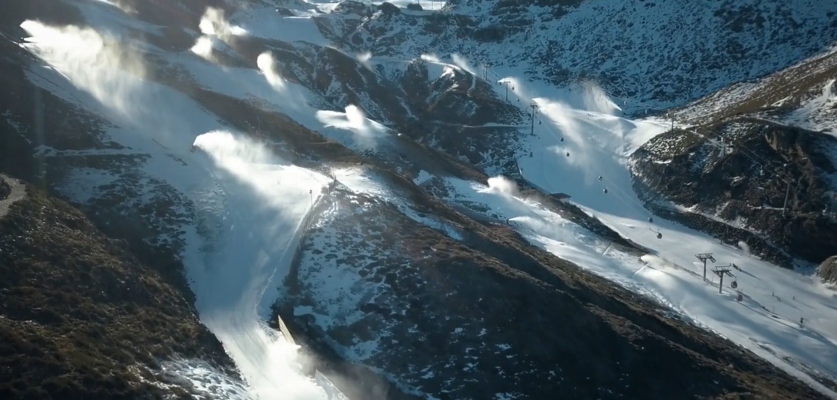 Sierra Nevada nieve artificial