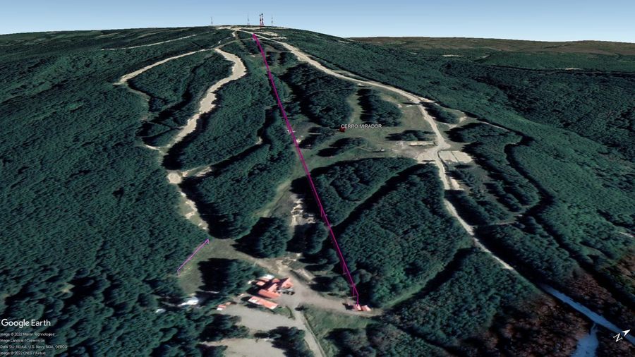 Vista Google Earth Cerro Mirador 2022