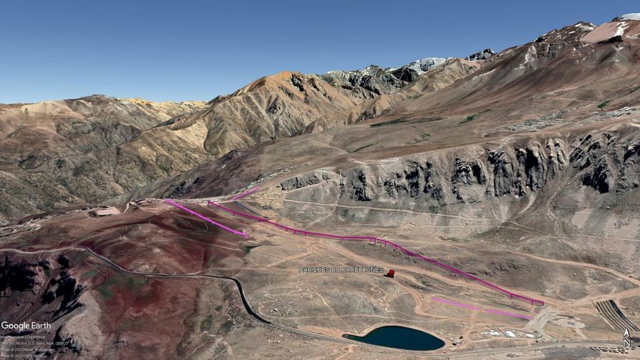 Vista Google Earth Parques de Farellones 2022