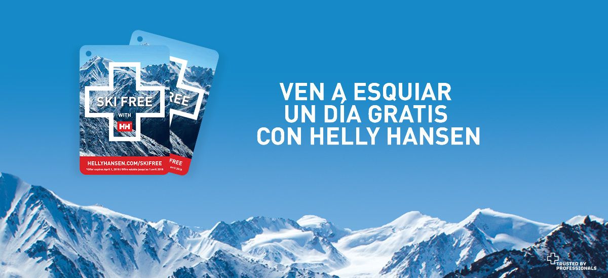 Esqui gratis con Helly Hansen