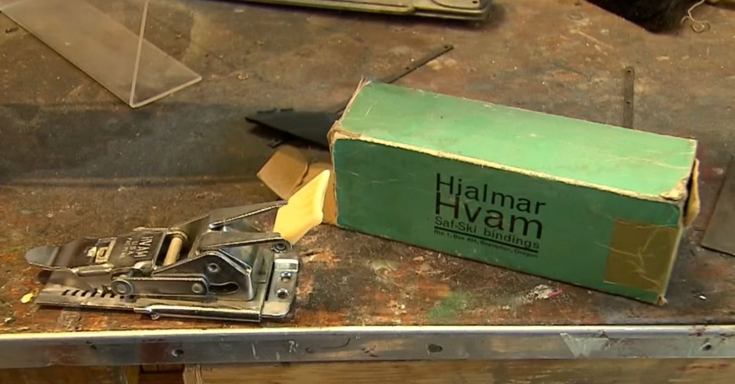 Fijación de Hjalmar Hvam vendida durante los años 40 y 50