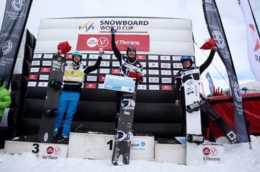 Lucas Eguíbar se sube al podio de la Copa del Mundo SBX de Val Thorens