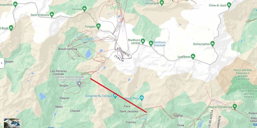 Conexión entre Monterosa y Cervino-Zermatt