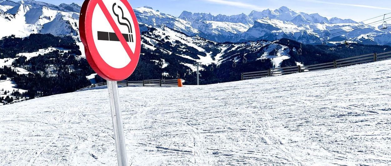 Les Gets prohíbe fumar en sus instalaciones. Pistas de esquí incluidas