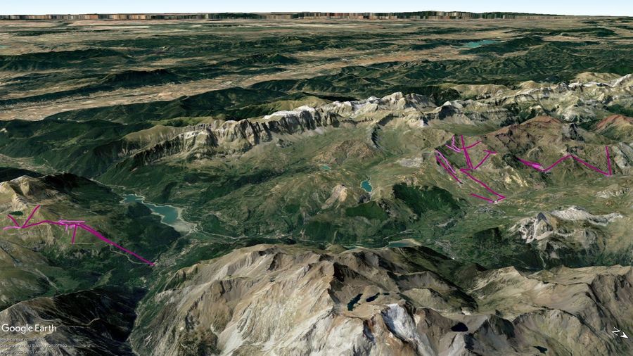 Vista Google Earth Pro Formigal-Panticosa Temporada 2022/23