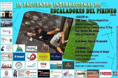 IX Encuentro Internacional de Escaladores del Pirineo  JACA, 26 Y 27 de enero 