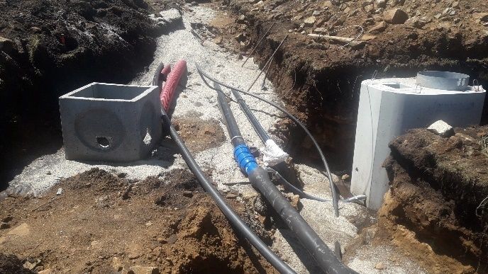 Estado de las obras de instalación del sistema de innivación artificial en Manzaneda