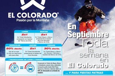 Excelentes Promociones de Septiembre en El Colorado