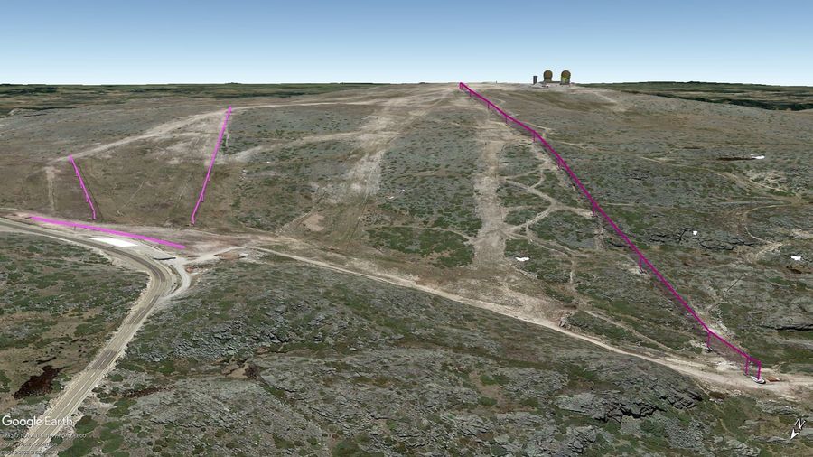 Vista Google Earth Pro Serra da Estrela Temporada 2022/23