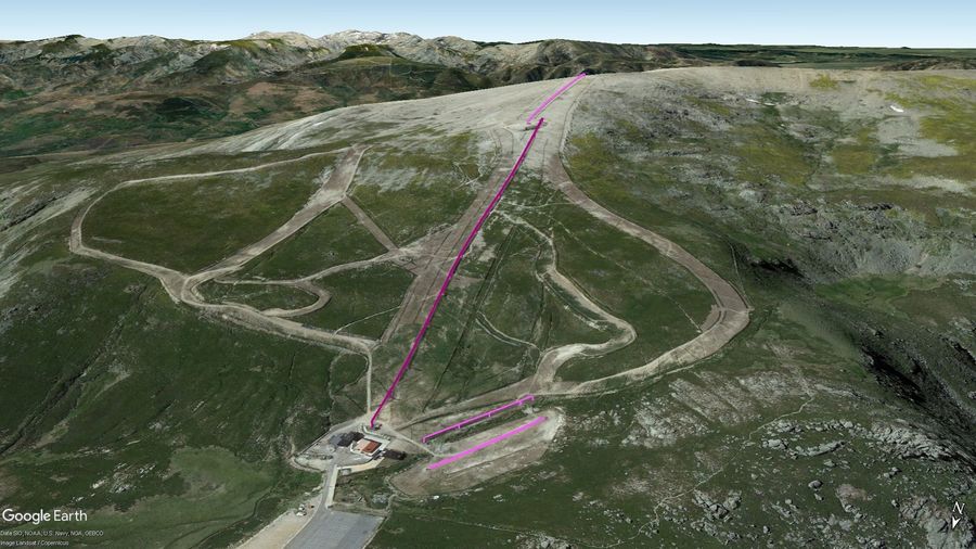 Vista Google Earth Pro Sierra de Béjar Temporada 2022/23