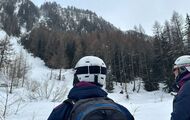 Seis esquiadores españoles rescatados del Canale del Bambino en Courmayeur