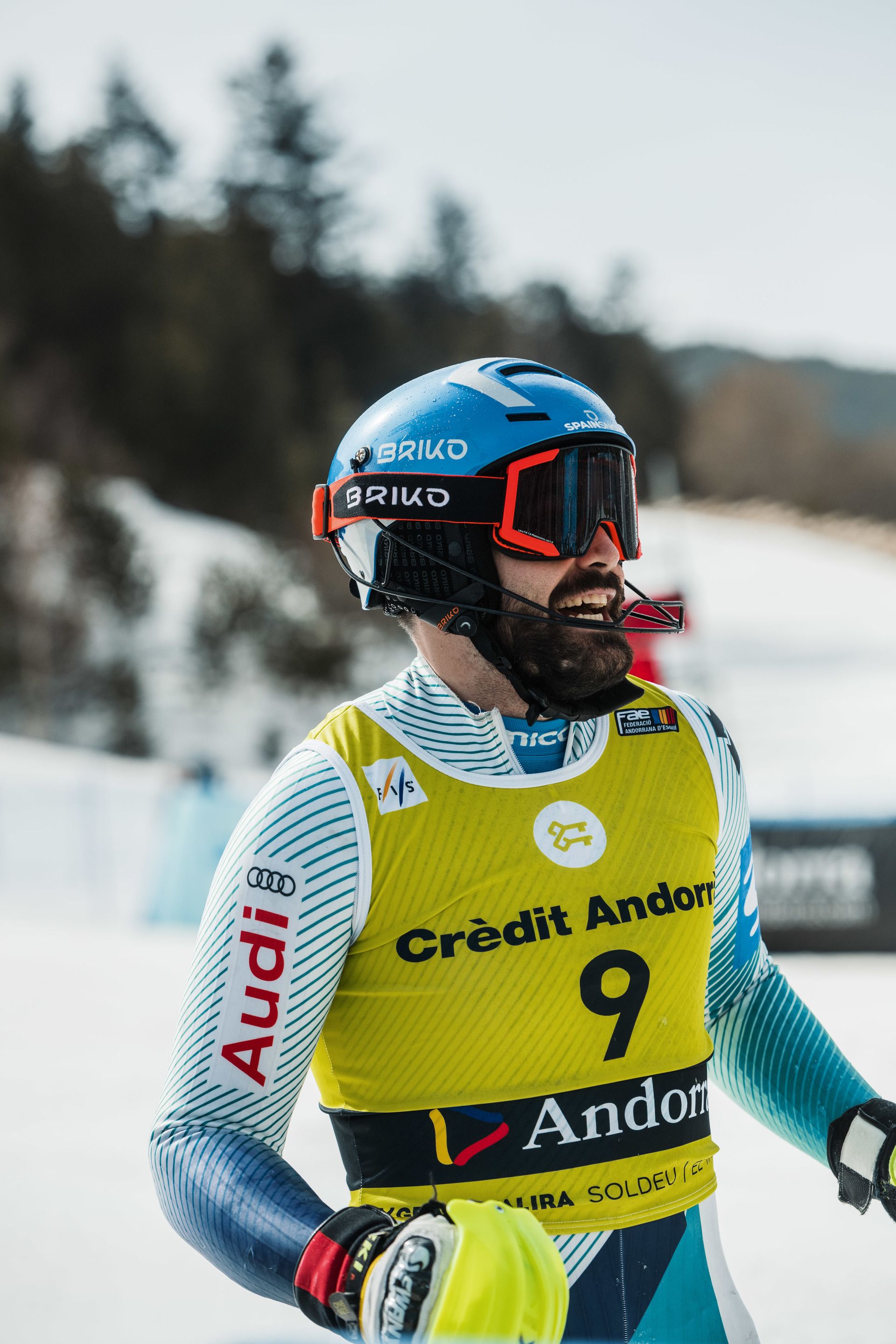 Joaquim Salarich en el Slalom de las Finales de Copa de Europa 2022 en Grandvalira