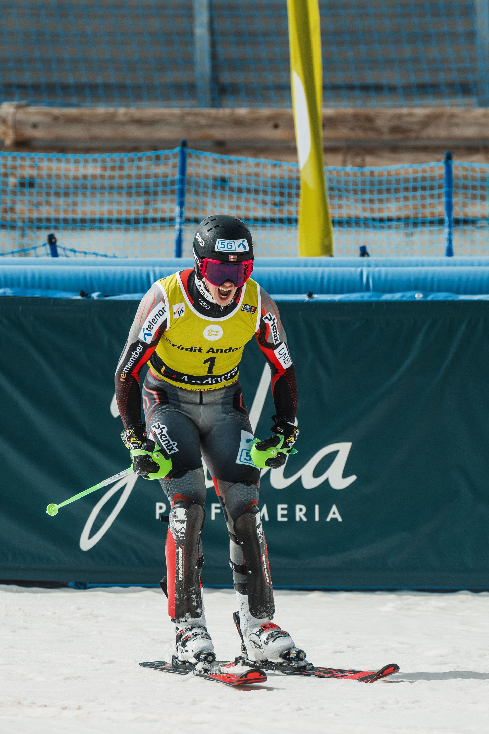 Joaquim Salarich en el Slalom de las Finales de Copa de Europa 2022 en Grandvalira