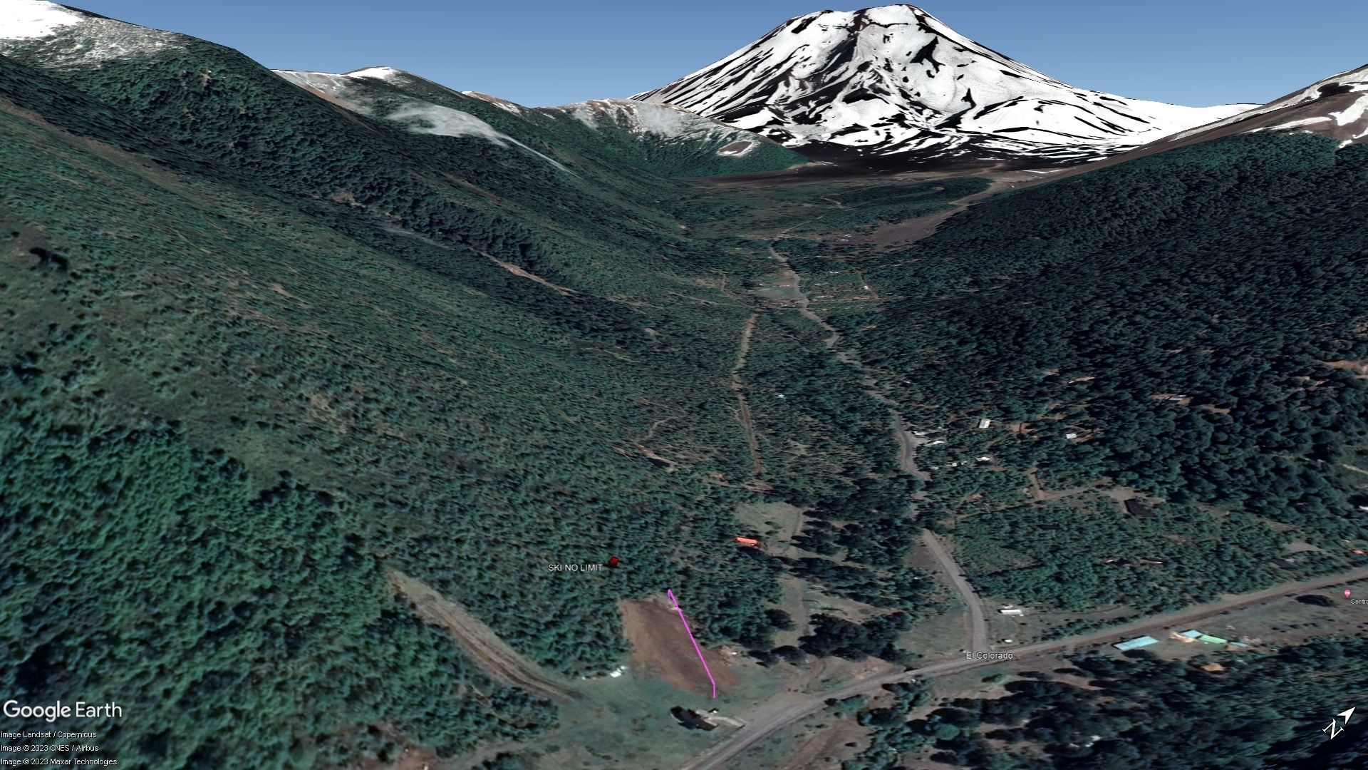 Vista Google Earth Ski No Limit 2023