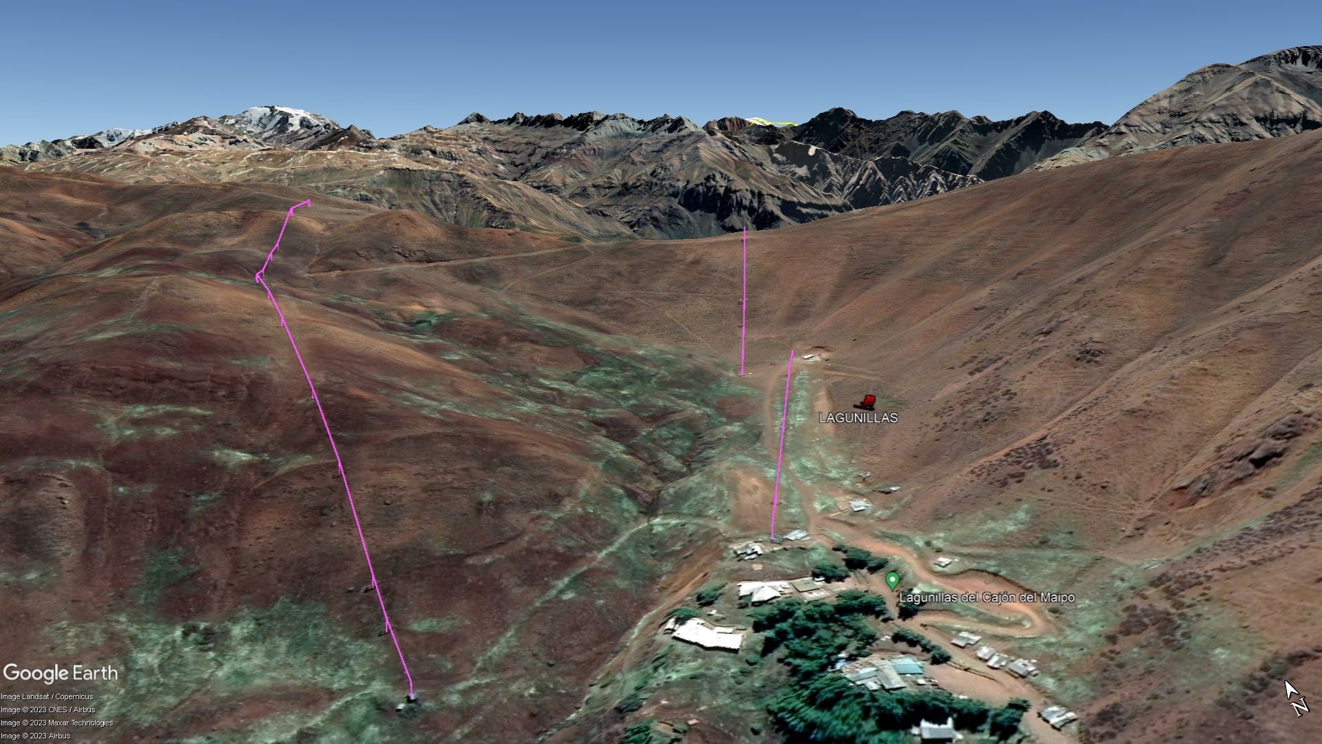 Vista Google Earth Lagunillas 2023