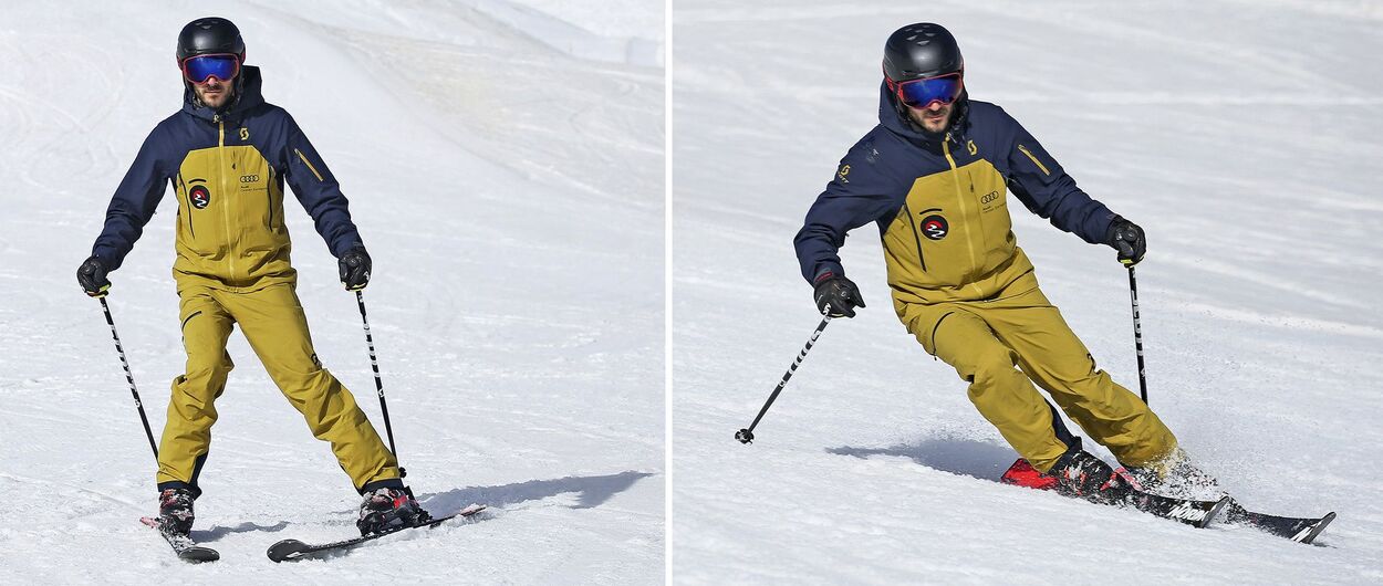 Técnica: el esquí exterior manda