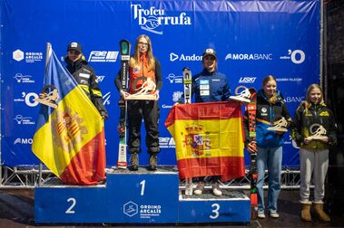 Tres medallas para España en la primera jornada del Trofeu Borrufa de esquí 2023