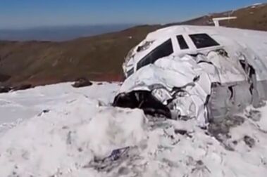 El video del avión estrellado en Sierra Nevada es un bulo